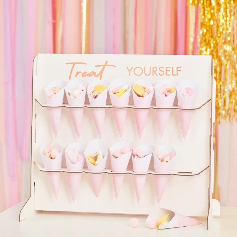 Mix It Up Food Cones Treat Stand 44cm W x 37cm H x 23cm