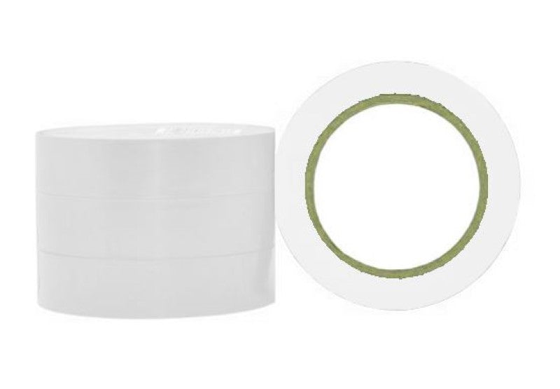 PVC Electrical Insulation Tape - White, 18mm x 20m x 180mu (96 Rolls)