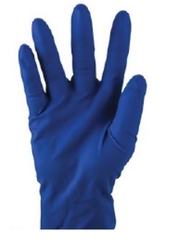 High Risk Latex Examination Gloves Powder Free - Cobalt Blue, XL, (Box of 500)