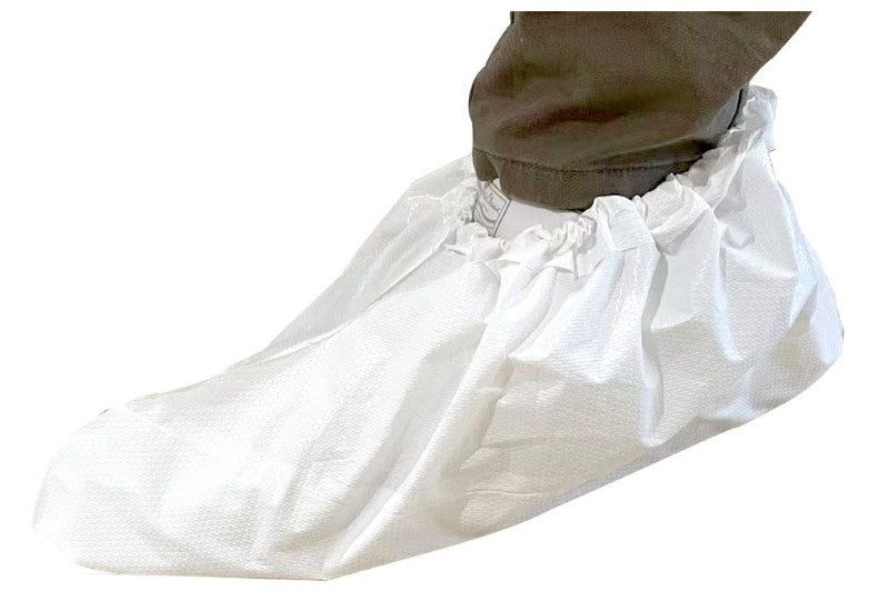 Laminated CPE Shoe Covers - White, 200mm x 400mm (Box of 160) *Double Sole*
