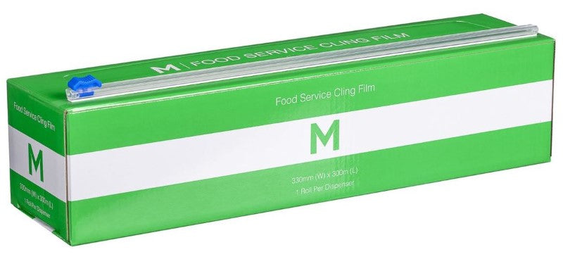 Food Service Cling Film - Clear, 330mm x 300m x 9mu (6)