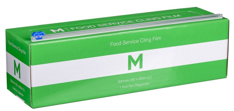 Food Service Cling Film - Clear, 330mm x 600m x 9mu (6)