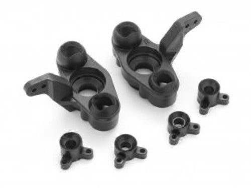Maverick Suspension Upright Set for QntmMT/XT models, enhancing RC vehicle stability and handling on any terrain.