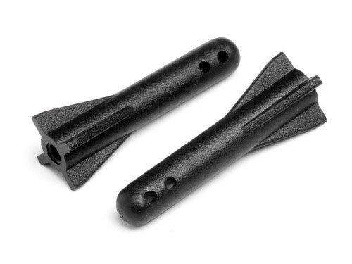 Maverick Strada Battery Cover Post set ensuring secure battery fit for RC cars, ideal for outdoor racing adventures.