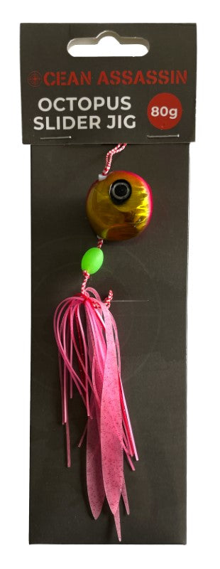 Ocean Assassin Octopus Slider Jig - Pink/Gold - 80g