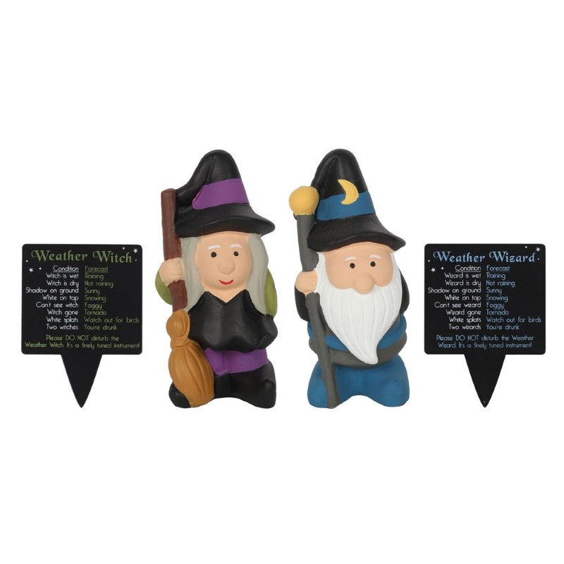 Pack of 12 Weather Forecasting Witch and Wizard in Display