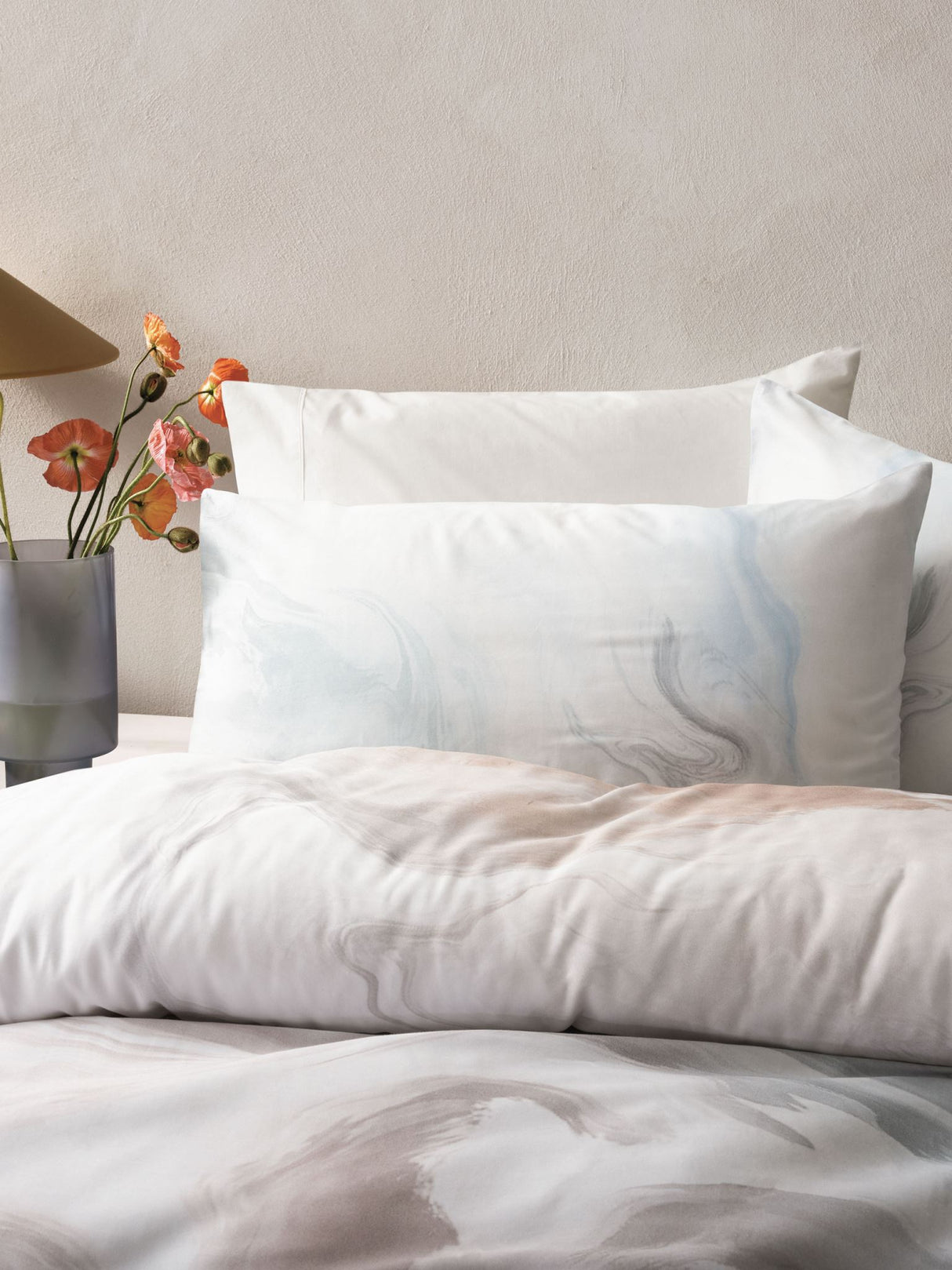 Duvet Cover Set Queen - Grey Wondrous Duvet Cover Set By Savona