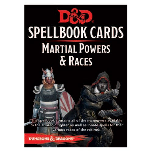D&D: Spellbook Cards - Martial Powers & Races Deck