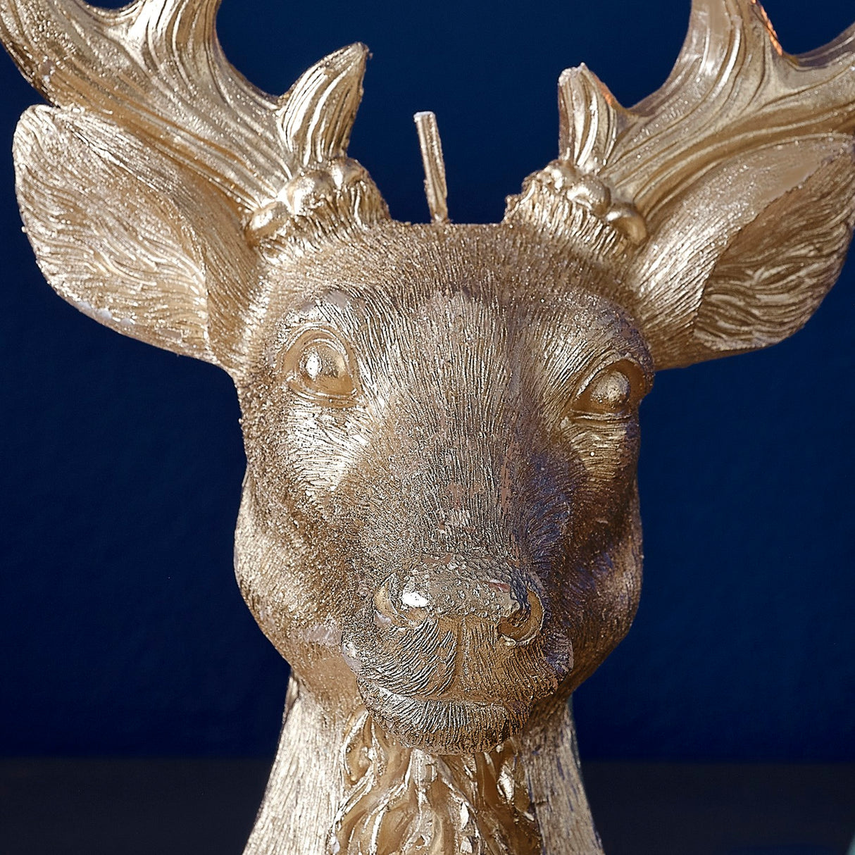 Candle - Merry & Bright Gold Stag