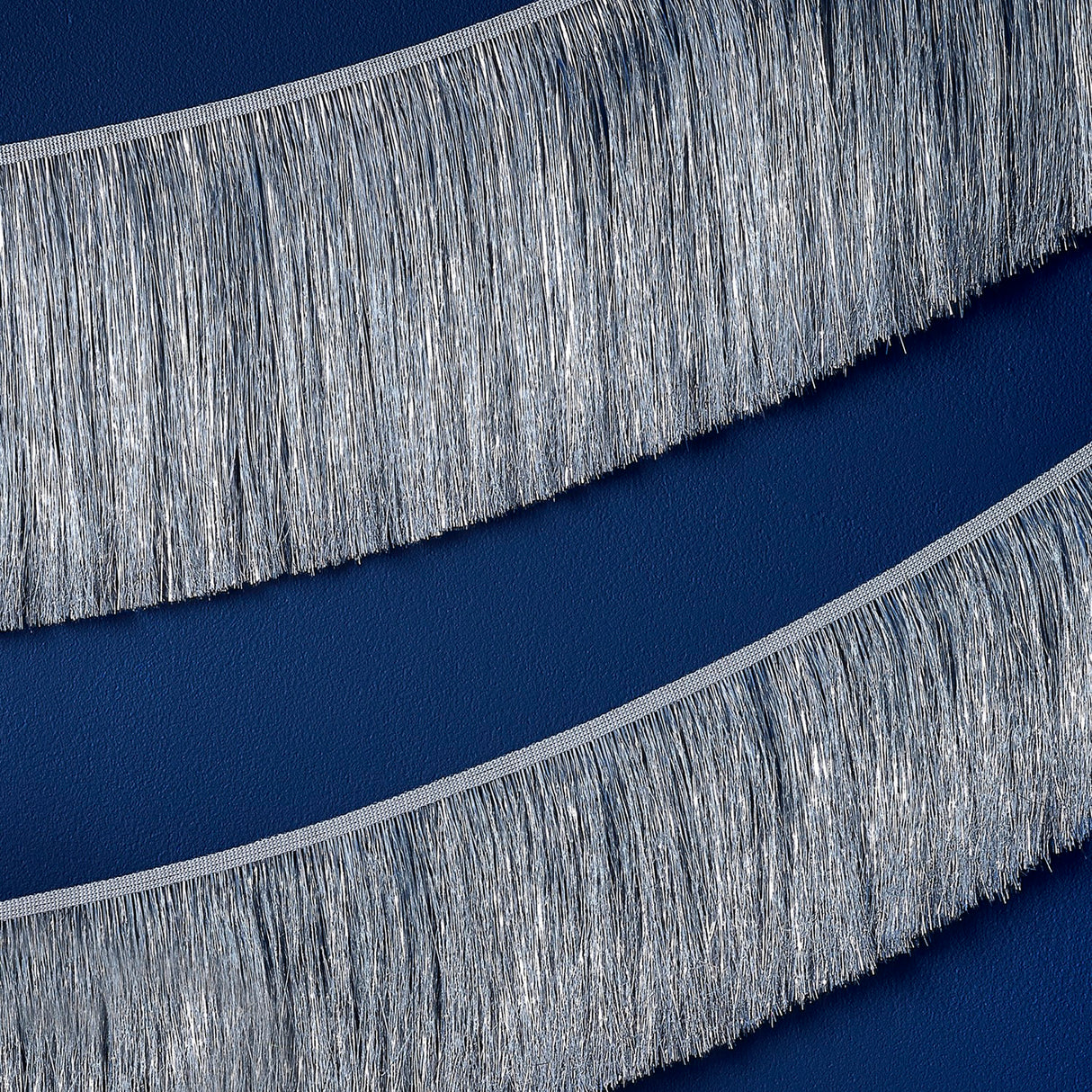 Merry & Bright Silver Tinsel Garland, 20cm x 2m, adds festive sparkle to Christmas events with eco-friendly packaging.