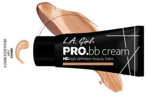 LA Girl Pro BB Cream - Light: Lightweight formula for a radiant glow, primes, moisturizes, and enhances all skin tones.