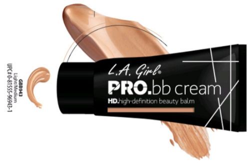 LA Girl Pro BB Cream in Light/Medium offers a flawless finish, primes, moisturizes, and enhances skin tone for a radiant complexion.