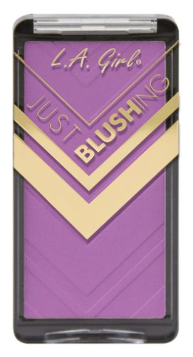 Highly pigmented LA Girl Just Blushing - Just Dance powder blush in vibrant shades for customizable, long-lasting cheek color.