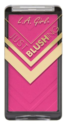 LA Girl Just Blushing - Just Love, a highly pigmented powder blush in 16 versatile shades for a natural glow.