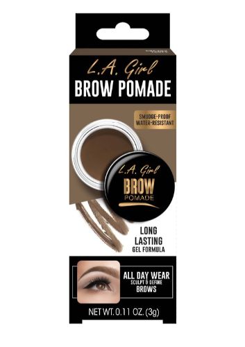 LA Girl Brow Pomade in Taupe for defining, sculpting, and water-resistant all-day brows in a versatile, creamy formula.