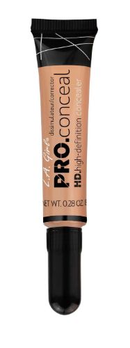 LA Girl Pro Concealer in Vanilla offers lightweight, opaque coverage for flawless skin, camouflaging dark circles and imperfections.