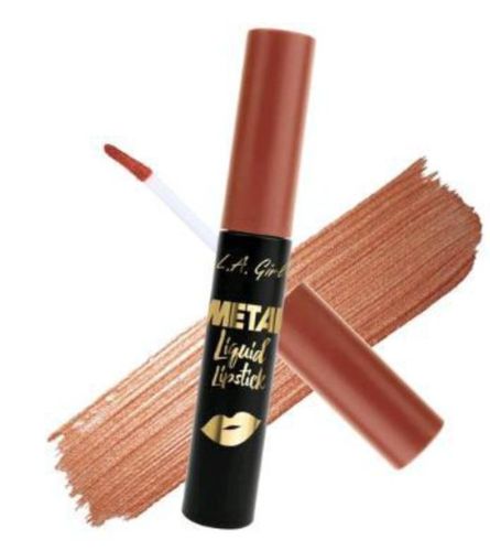 La Girl Metal Liquid Lipstick in Polished with a creamy metallic finish, perfect for vibrant, luxurious lip color.