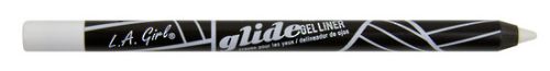 LA Girl Glide Pencil Whiten: waterproof, long-lasting white pencil, smudge-proof and easy to blend, made in Germany.