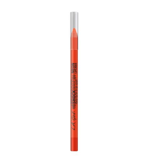High-pigment neon lipliner in vibrant Outrage, offering long-lasting, water-resistant, creamy coverage for bold lips.