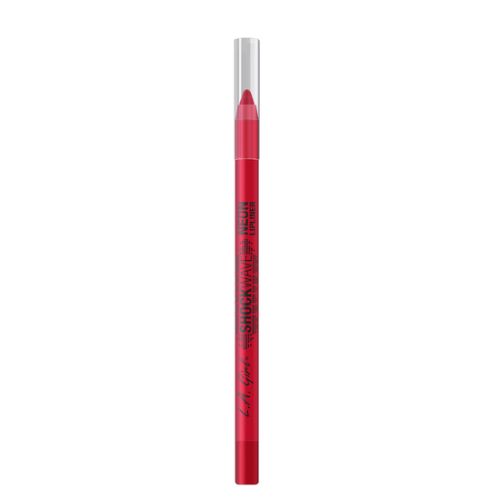 LA Girl Shockwave Neon Lipliner in Fiery, a vivid, creamy gel liner for bold, long-lasting lip color and definition.