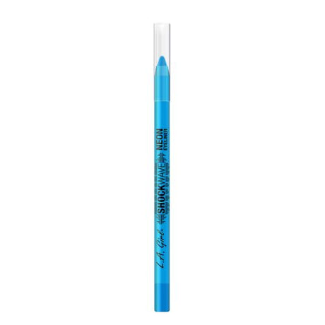 Vivid neon eyeliner pencil in electric shades, creamy formula for smooth application and long-lasting wear.