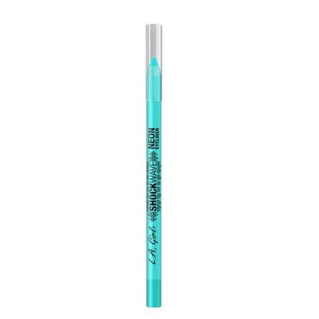Vibrant LA Girl Shockwave Neon Eyeliner in creamy gel formula, lasting 16 hours for bold eye makeup looks.