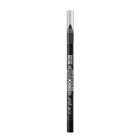 LA Girl Shockwave Neon Eyeliner in Blackout, ultra-pigmented black, water-resistant, creamy formula for bold eye looks.