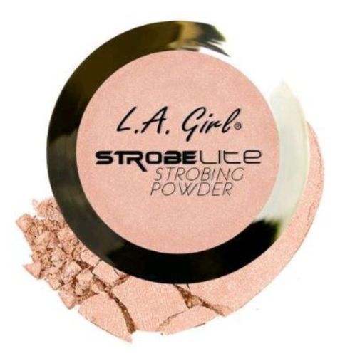 LA Girl Strobe Lite Powder in 90 Watt enhances facial features with a silky, luminous glow, perfect for all skin tones.
