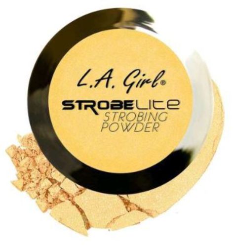 LA Girl Strobe Lite Powder in 60 Watt, silky highlight powder for a radiant glow and enhancing facial features.