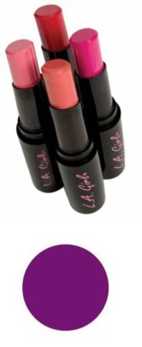 LA Girl Creme Lip Color in Passion, a vibrant, hydrating lipstick with a slant tip for easy, even application.