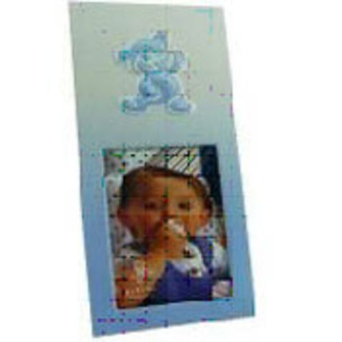 Alu. Baby Photo Frame Blue Bear
