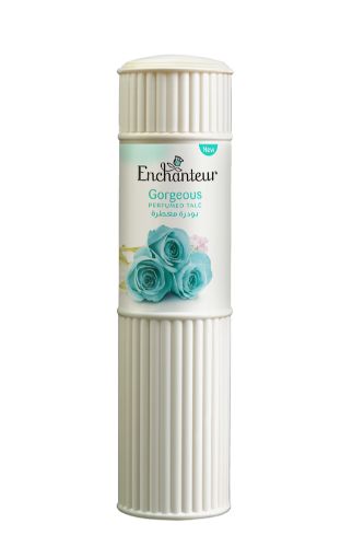 Enchanteur Talcum Powder 50g - Gorgeous: Silky smooth, fragrant powder with floral notes, perfect for daily freshness.
