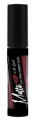 LA Girl Matte Pigment Gloss in Rebel, a bold, long-lasting matte lip color with a stunning velvety finish.