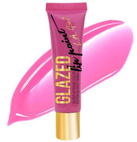 LA Girl Glazed Lip Paint in Babydoll offers vibrant color and glossy finish with nourishing ingredients for hydrated lips.