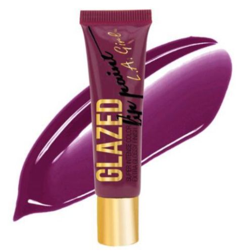 LA Girl Glazed Lip Paint in Darling, a glossy, pigmented lip color infused with vitamin E and peppermint oil for vibrant lips.