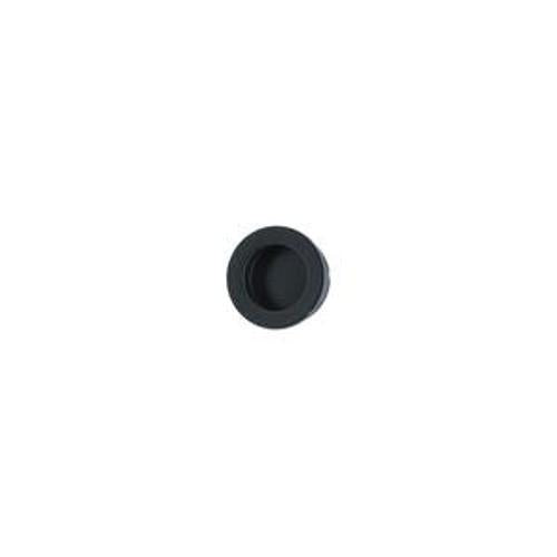 Flush Finger Pull Round Matt Black - Miles Nelson