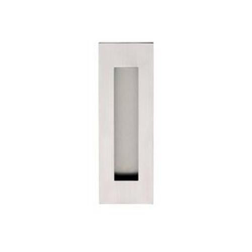 Flush Pull Rectangular with Square Ends Satin Stainless Steel Single 150 x