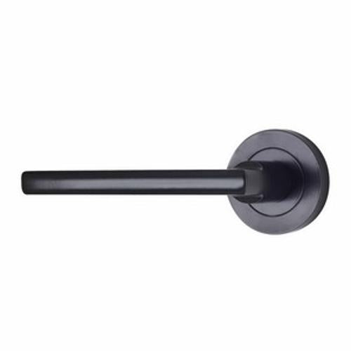 Futura Apex Lever Set Round Black - Windsor Hardware