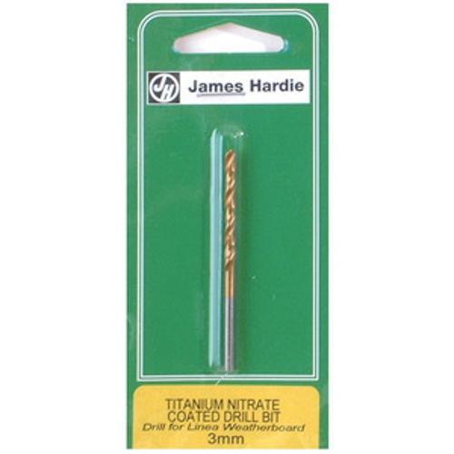 3mm Titanium Nitride Coated Drill Bit - James Hardie
