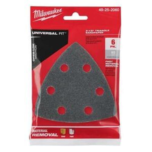 Sand Paper 60 Grit 6 Pk 49252060 - Milwaukee