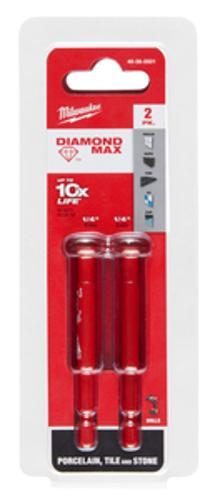 DIAMOND MAX Hole Saw - Milwaukee 6mm Diamond Grit 2 Pack 49560501
