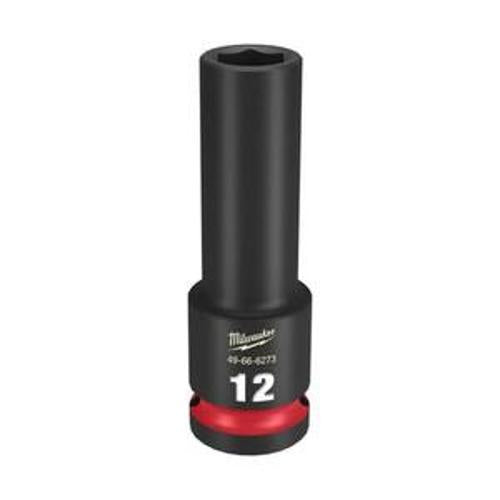 SHOCKWAVE Impact Socket 1/2 Inch Drive - Milwaukee 12mm Deep 6 Point 49666273