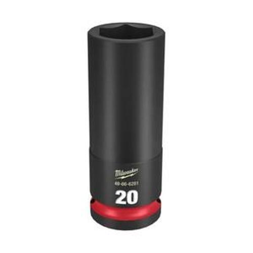 SHOCKWAVE Impact Socket 1/2 Inch Drive - Milwaukee 20mm Deep 6 Point 49666281