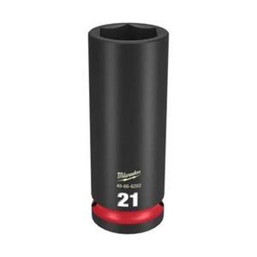 SHOCKWAVE Impact Socket 1/2 Inch Drive - Milwaukee 21mm Deep 6 Point 49666282