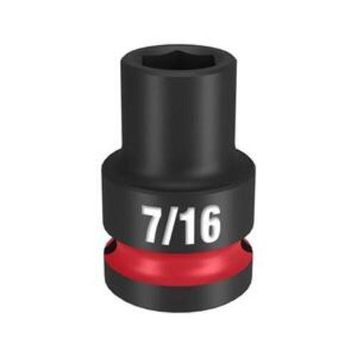 SHOCKWAVE Impact Socket 1/2 Inch Drive 7/16 Inch Standard 6 Point - Milwaukee
