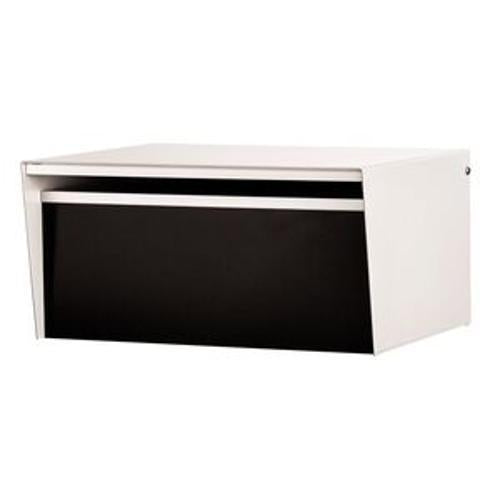 Metro Letterbox Back Open Silver Pearl/Black - Box Design