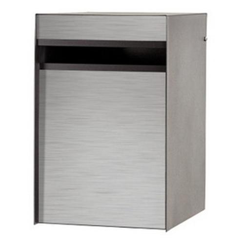 Letterbox Designer Back Open Silver-Pearl Silver