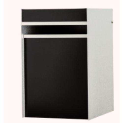 Letterbox Designer Back Open Silver-Pearl Black