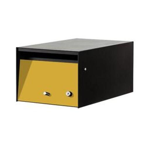 Urban Letterbox Front Open Black/Yellow - Box Design