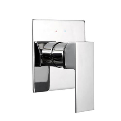 Oblio Shower Mixer 115 x - Aquatica 115mm Square Faceplate Chrome OB SHM